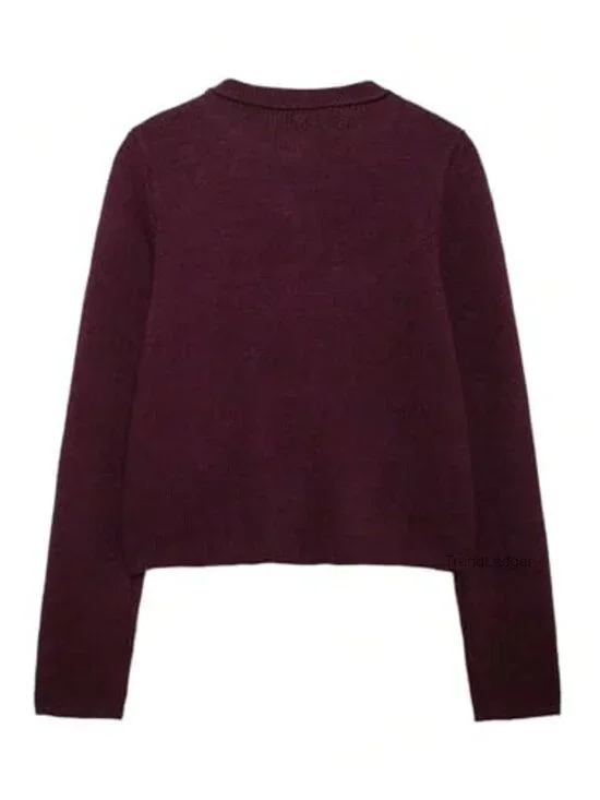 Oversized Chunky Knit Cardigan with Wooden Toggle Buttons and Pockets - Picture 5 of 6